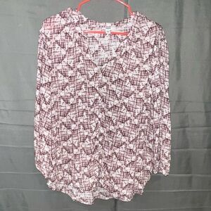 Sonoma 3/4 sleeve Button-down blouse